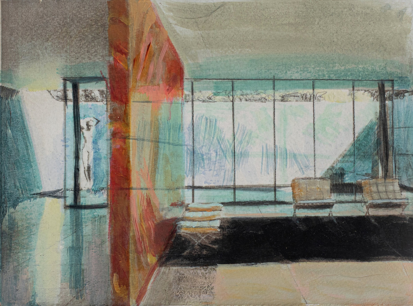 La luz tamizada en el pabellón